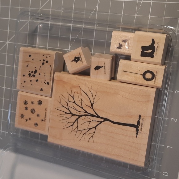Branch Out Stampin Up wood mounted stamp set - Picture 1 of 5
